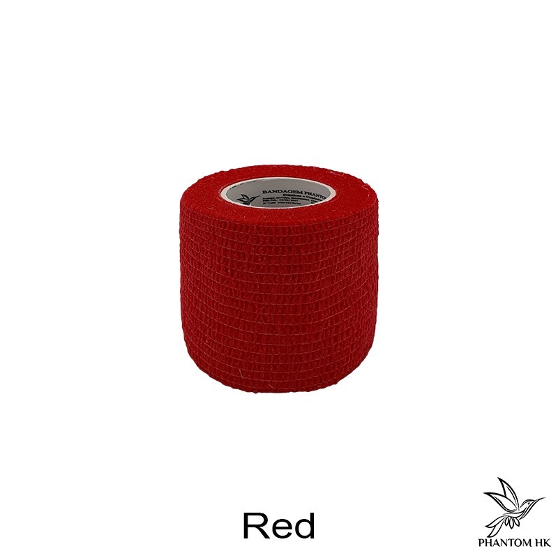 Bandagem Phantom HK - 5cm x 4,5m Esticado - Lisa - Red Bandagem Phantom HK - 5cm x 4,5m Esticado - Lisa - Red