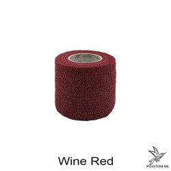 Bandagem Phantom HK - 5cm x 4,5m Esticado - Lisa - Wine Red