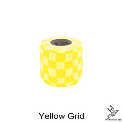 Bandagem Phantom HK - 5cm x 4,5m Esticado - Estampada - Yellow Grid