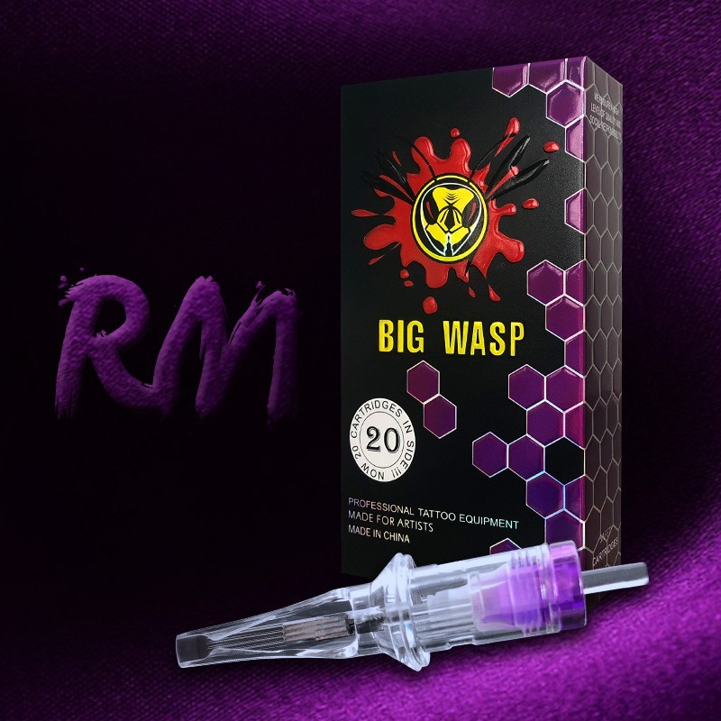 Cartucho Transparente Big Wasp - 05 Magnum Curvada 0,30mm MT