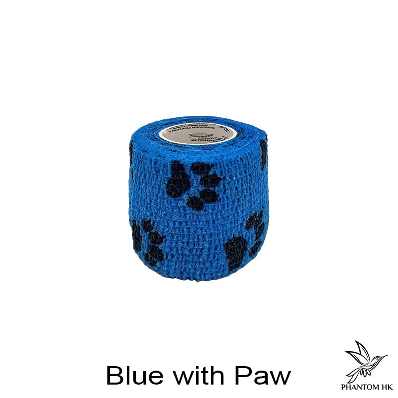 Bandagem Phantom HK - 5cm x 4,5m Esticado - Estampada - Blue with Pawn