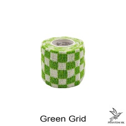 Bandagem Phantom HK - 5cm x 4,5m Esticado - Estampada - Green Grid