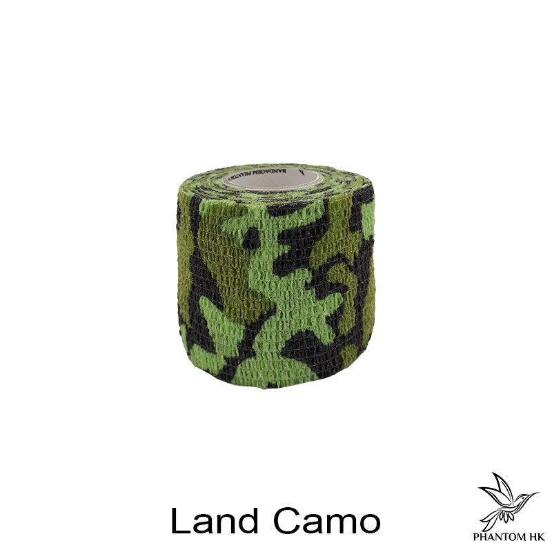 Bandagem Phantom HK - 5cm x 4,5m Esticado - Estampada - Land Camo