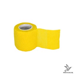 Bandagem Phantom HK - 5cm x 4,5m Esticado - Lisa - Yellow