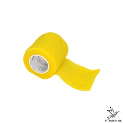 Bandagem Phantom HK - 5cm x 4,5m Esticado - Lisa - Yellow