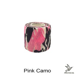Bandagem Phantom HK - 5cm x 4,5m Esticado - Estampada - Pink Camo