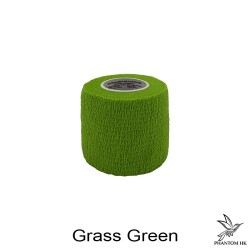 Bandagem Phantom HK - 5cm x 4,5m Esticado - Lisa - Grass Green